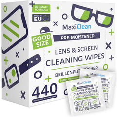 Maxi Clean paquete frontal mostrando cantidad y diseño, limpieza conveniente