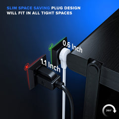 Maximm detalle del cabezal giratorio 360° que permite orientar el cable fácilmente