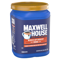 Maxwell House comparación de tamaño lata grande para ahorro y stock
