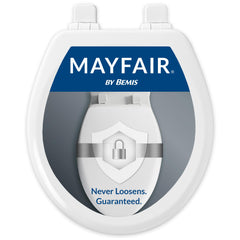 Mayfair asiento Linden frontal en blanco, vista del empaque y diseño elegante