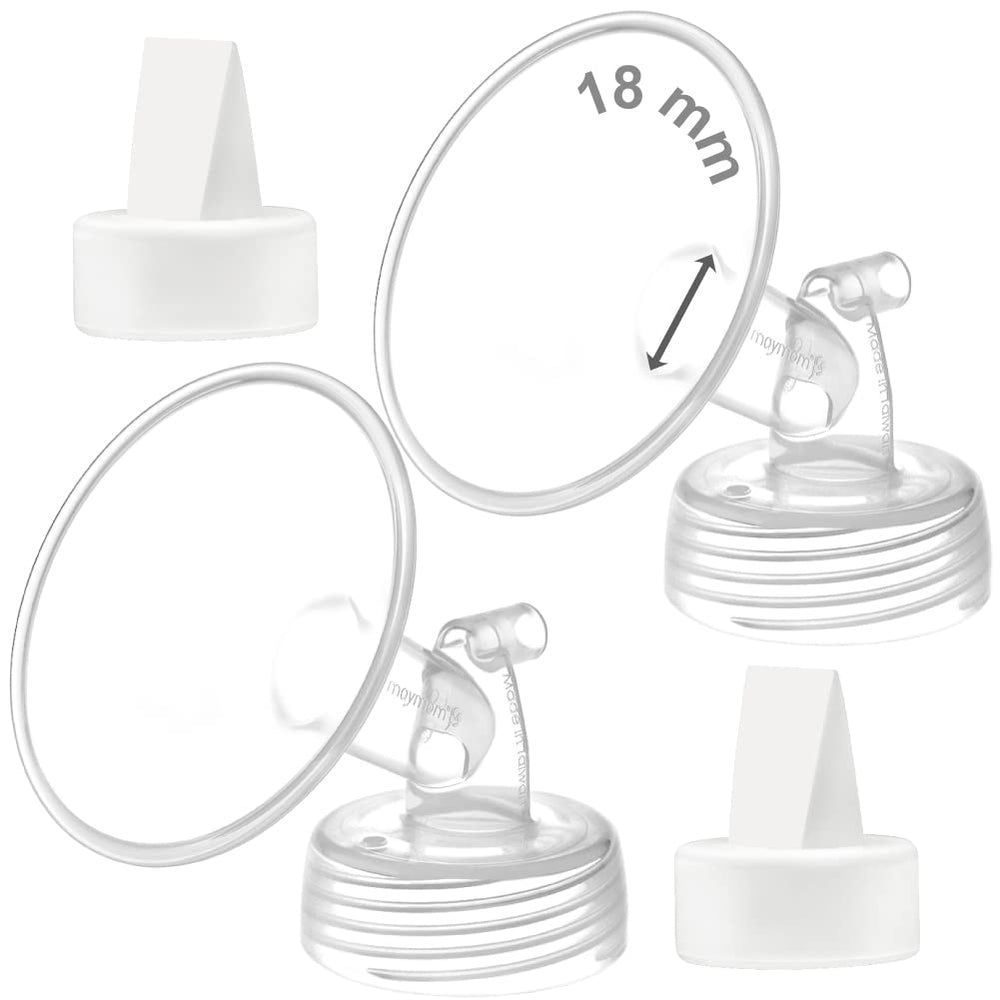 Maymom flange 18mm frontal mostrando ajuste preciso y compatibilidad