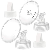 Maymom flange 21mm frontal mostrando diseño y compatibilidad para mejor sellado