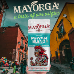 Mayorga taza preparada resaltando sabor chocolate y suavidad