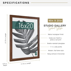 MCS walnut back slide-in showing turn buttons for quick artwork changes benefit