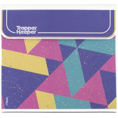 Mead Trapper Keeper colorblock vista frontal con diseño retro y cierre seguro