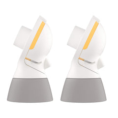 Medela conector frontal del paquete mostrando dos unidades y compatibilidad