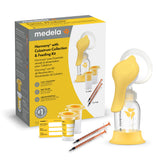 Medela Harmony paquete frontal mostrando el kit completo y confianza clínica