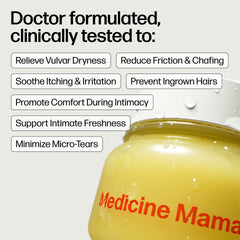 Medicine Mama's VMAGIC textura cremosa en primer plano que ofrece suavidad protectora