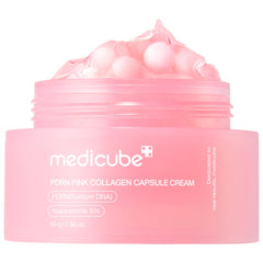 medicube frasco frontal mostrando el diseño y beneficio visual