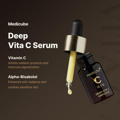 medicube aplicación del sérum en rostro para unificar tono y mejorar brillo