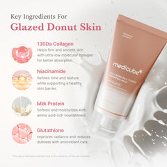 medicube persona retirando la mascarilla peel-off para piel lisa