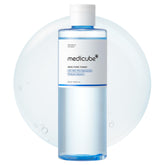 medicube botella frontal mostrando diseño y práctica presentada