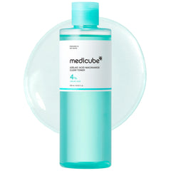 medicube botella frontal mostrando diseño y fácil identificación del tónico