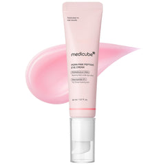 medicube frontal del empaque del sérum para contorno, muestra presentación profesional