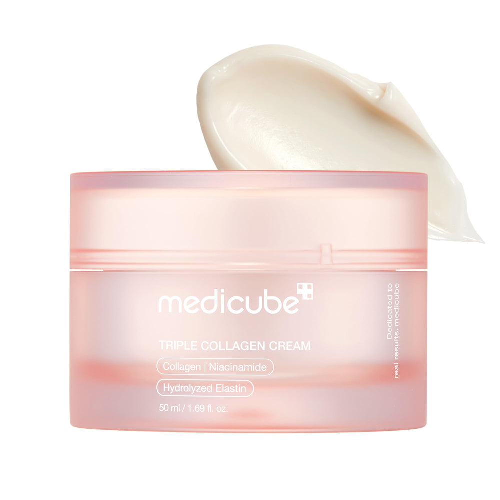 medicube envase frontal mostrando diseño y dosis para hidratación