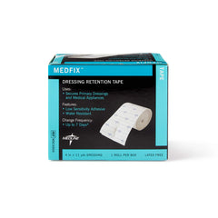Medline MedFix comparación de tamaño junto a una regla para medir largo y ancho