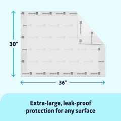 Medline primer plano del núcleo acolchado que mejora absorción y confort