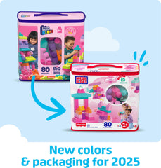 Mega Bloks primer plano de textura y bordes seguros para tocar