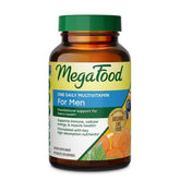 MegaFood frasco frontal mostrando etiqueta clara y beneficio integral