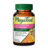 MegaFood empaque frontal mostrando 90 tabletas y beneficios clave