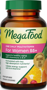 MegaFood envase frontal mostrando la etiqueta y beneficio de 19 nutrientes