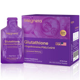 MEGNETA frente del envase mostrando 30 sobres y conveniencia de uso