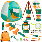 Meland tienda pop-up frontal mostrando refugio y juego imaginativo