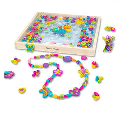 Melissa & Doug bandeja frontal mostrando todas las piezas y fácil almacenamiento