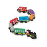 Melissa & Doug tren frontal con bandeja, fácil almacenamiento y orden