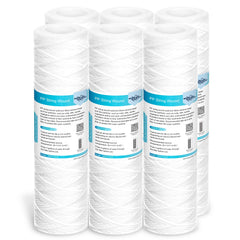 Membrane Solutions pack de 6 cartuchos 5 micras protegiendo tuberías
