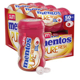 Mentos bote frontal Cinnamon mostrando etiqueta y beneficio de frescura