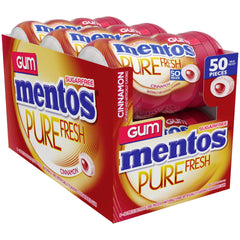 Detalle del recubrimiento crujiente de Mentos que intensifica el sabor