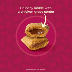 Meow Mix bolsitas de gravy visibles en la croqueta para mayor jugosidad