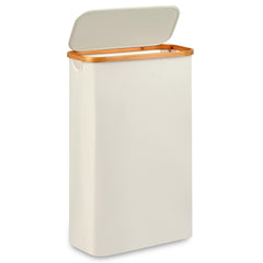 Merkisa cesto frontal con tapa beige mostrando orden y capacidad