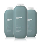 method gel corporal frontal paquete de tres, limpieza eficaz