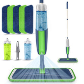 MEXERRIS assembled mop and kit front view showing complete set and storage benefit