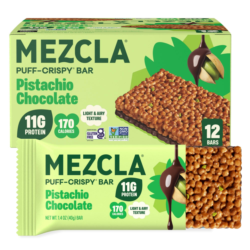 Mezcla empaque frontal del pack con 12 barras y beneficio práctico