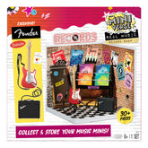 MGA's Miniverse tienda discos frontal mostrando espacios de exhibición y apariencia realista