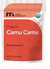 Micro Ingredients frente del empaque mostrando pouch y sello orgánico