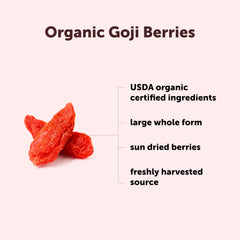 Micro Ingredients porción de bayas de goji en taza lista para usar en recetas