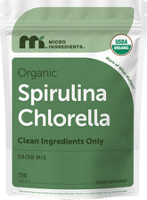 Micro Ingredients empaque frontal claro mostrando 720 tabletas y mezcla 50/50