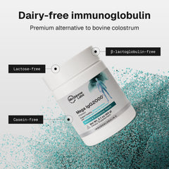 Microbiome Labs cucharada medidora con polvo indicando dosis práctica