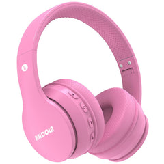 MIDOLA auriculares frontales rosa mostrando diseño seguro y atractivo