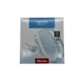 Miele UltraTabs HyClean frontal de la caja mostrando 60 pastillas y claridad de marca