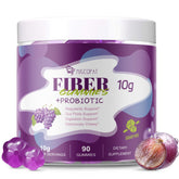 Migcopat frente del empaque mostrando 10g de fibra y sabor uva