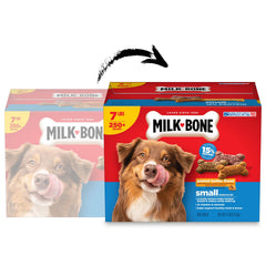 Milk-Bone primer plano de textura crujiente que facilita limpieza dental