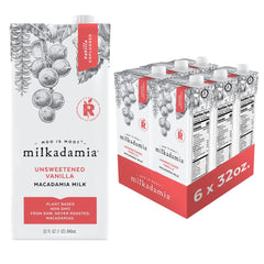 Milkadamia envase frontal 946 ml mostrando marca y diseño atractivo
