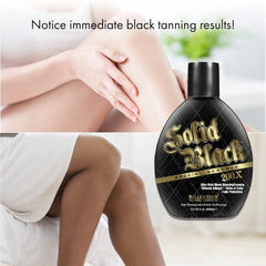 Millennium Tanning etiqueta con ingredientes y protección de tatuajes