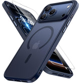 Miracase funda frontal azul mostrando ajuste perfecto y protección total