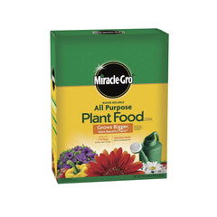 Miracle-Gro front tub showing packaging and size benefit
